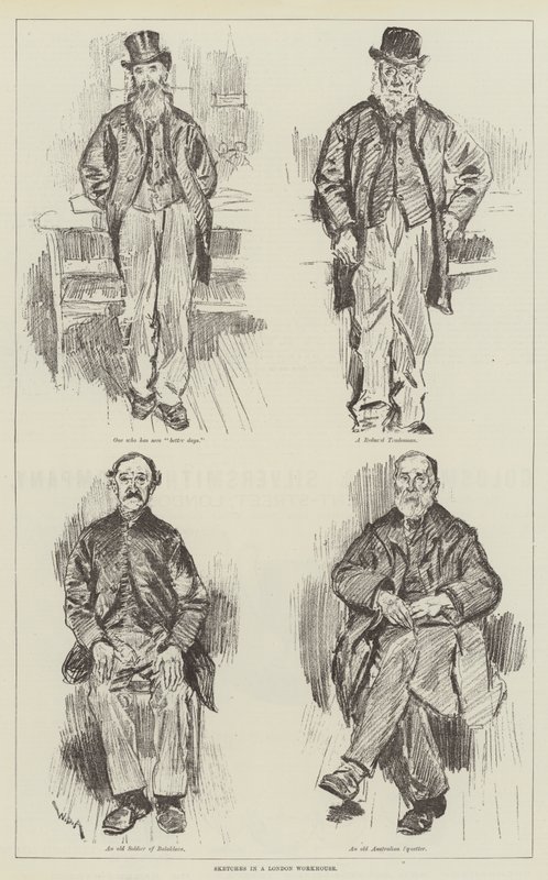 Luonnokset Lontoon Workhousessa tekijältä William Douglas Almond