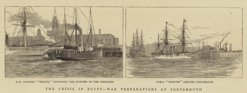 Egyptin kriisi, sotavalmistelut Portsmouthissa tekijältä William Edward Atkins