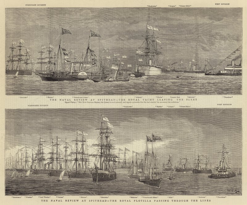 Naval Review Spitheadissa tekijältä William Edward Atkins