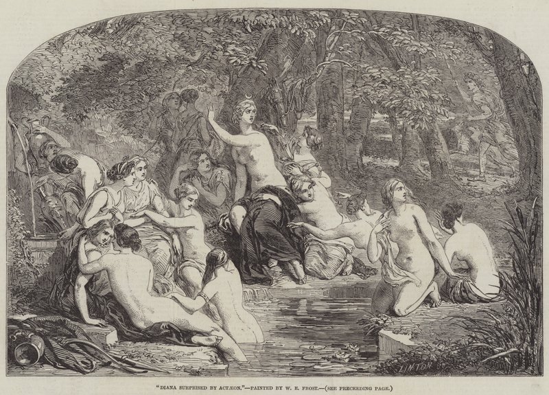 Diana yllättynyt Actaeonista tekijältä William Edward Frost