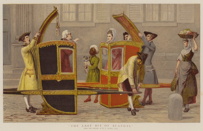 Skandaalin viimeinen pala (chromolitho) tekijältä William Frederick Yeames