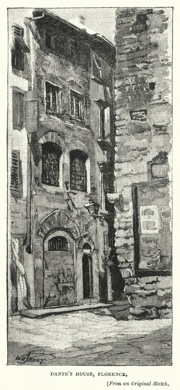 Dantes House, Firenze tekijältä William Henry James after Boot