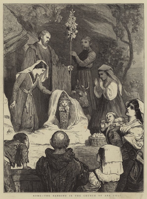 Rooma, Bambino Ara Coeli -kirkossa. tekijältä William III Bromley