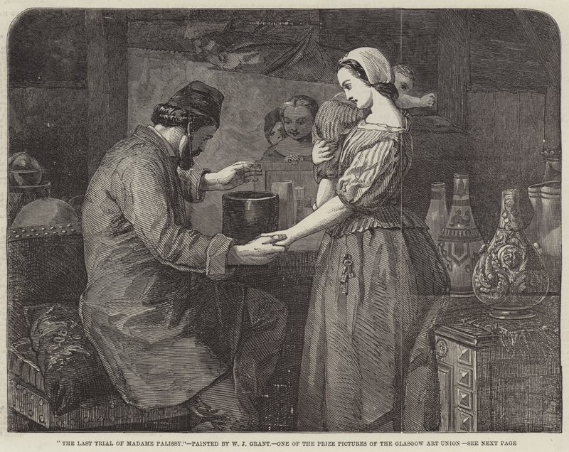 Madame Palissyn viimeinen oikeudenkäynti kaiverruskaiverrus tekijältä William James Grant