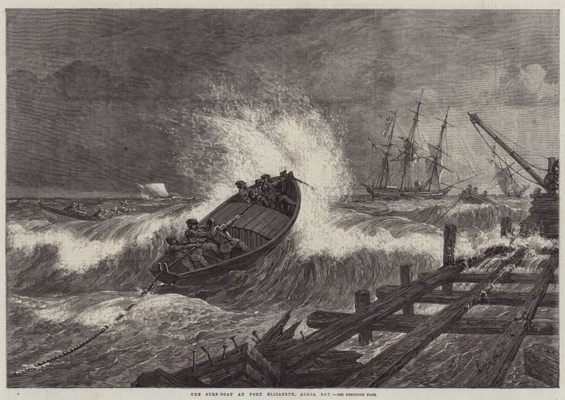 Surffausvene Port Elizabethissa, Algoa Bayssa tekijältä William James Linton