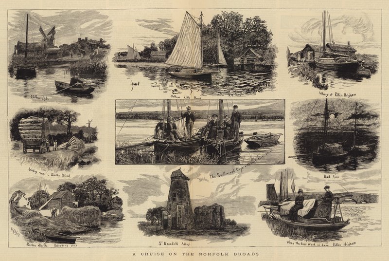 Risteily Norfolk Broadsilla tekijältä William Lionel Wyllie