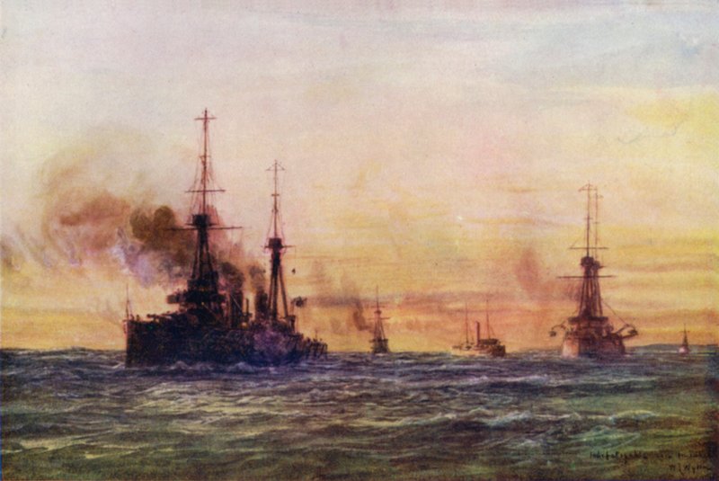 "Upsumaton" ja "Voittamaton", 1911 tekijältä William Lionel Wyllie