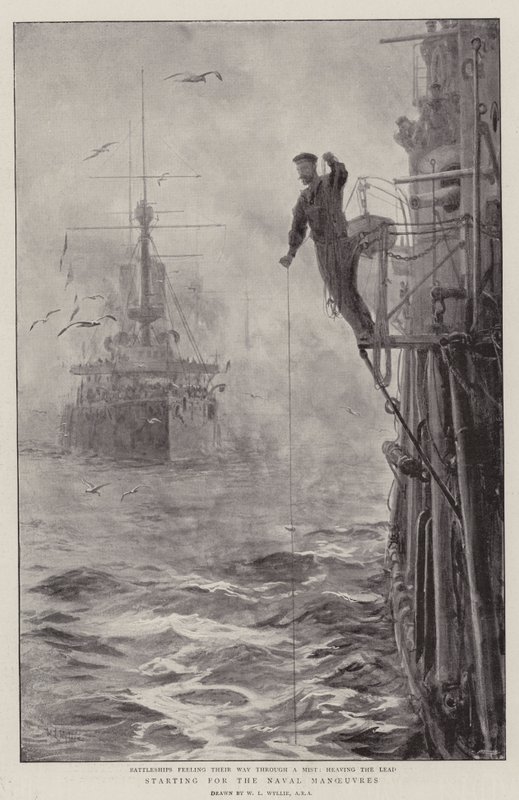 Aloitus merivoimien harjoituksiin tekijältä William Lionel Wyllie