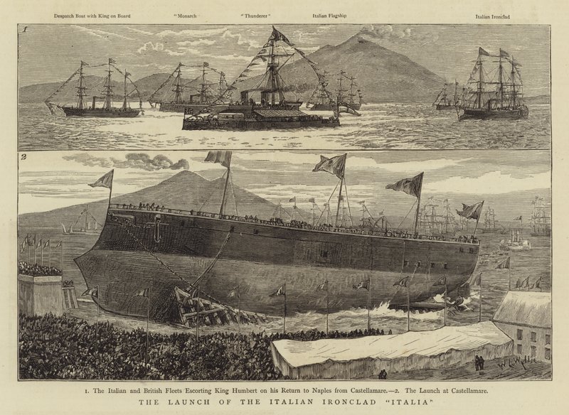 Italian Ironclad Italian lanseeraus tekijältä William Lionel Wyllie