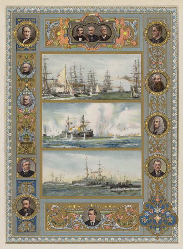 Kuningattaren riemuvuosi (chromolitho) tekijältä William Lionel Wyllie