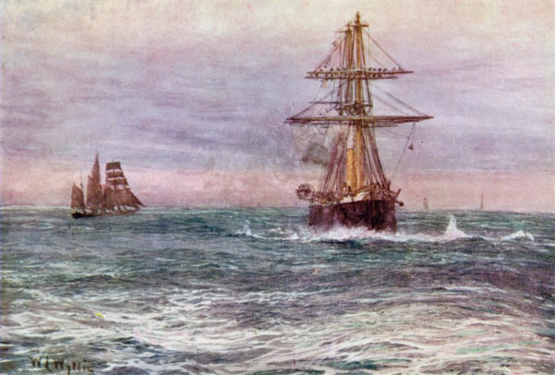 Vanha "Voittamaton", 1872 tekijältä William Lionel Wyllie