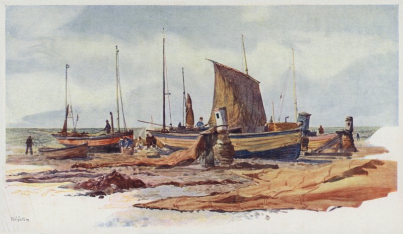 Brighton Beachin veneet tekijältä William Lionel Wyllie