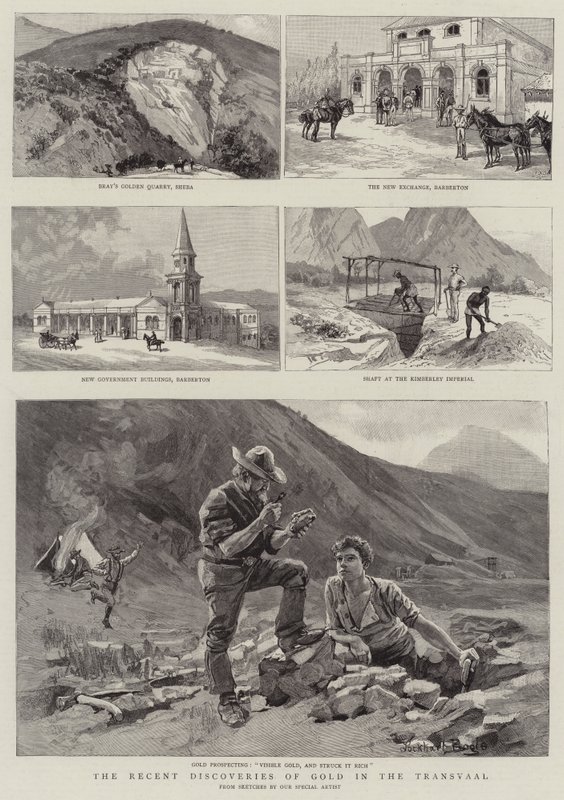 Viimeaikaiset kultalöydöt Transvaalissa tekijältä William Lockhart Bogle
