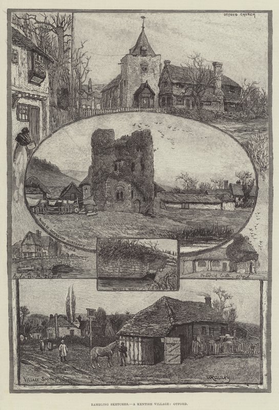 Rambling Sketches, Kentish Village, Otford tekijältä William Rainey