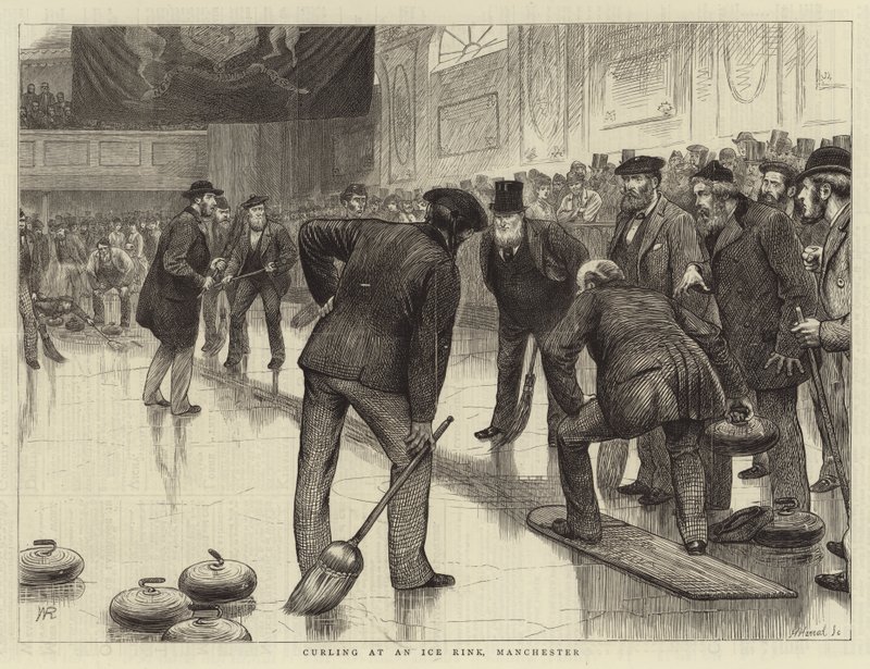 Curling jäähallissa Manchesterissa tekijältä William Ralston