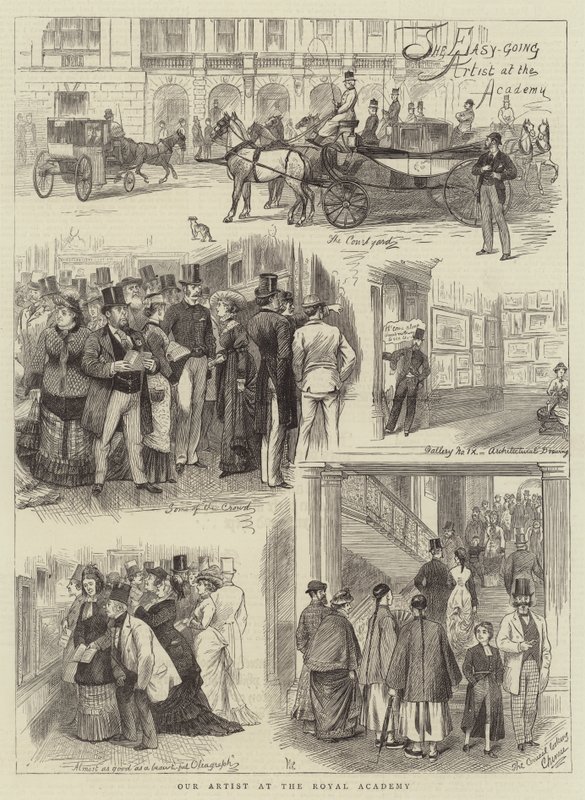 Taiteilijamme Royal Academyssa tekijältä William Ralston