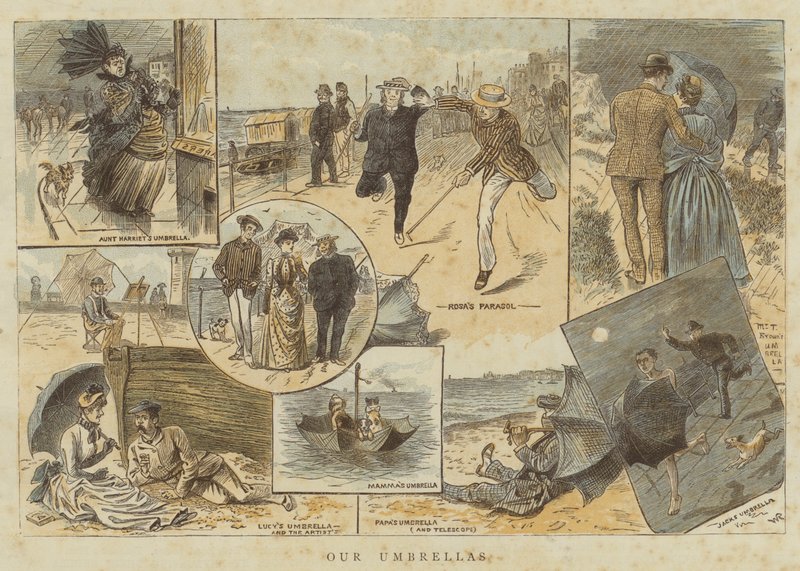 Sateenvarjomme (chromolitho) tekijältä William Ralston
