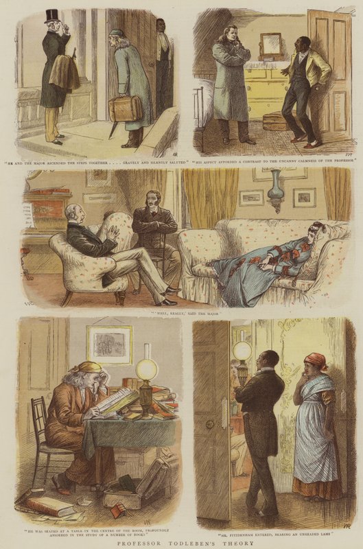 Professori Todlebenin teoria (chromolitho) tekijältä William Ralston