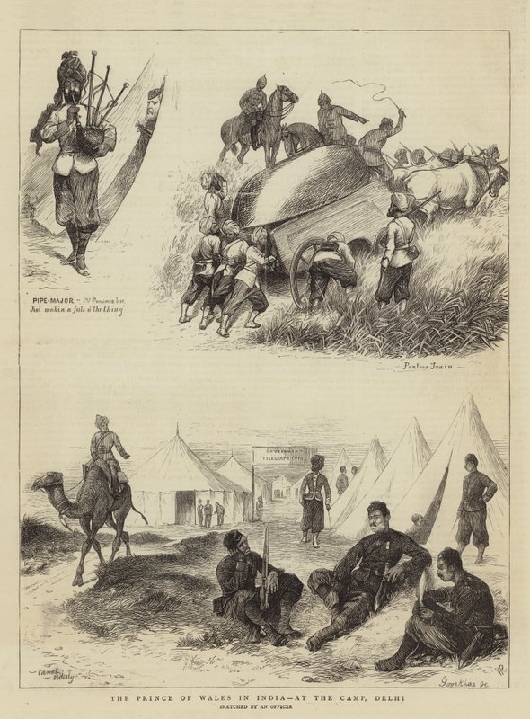 Walesin prinssi Intiassa, Camp, Delhi tekijältä William Ralston