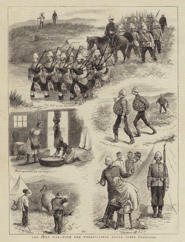 Zulu-sota kahdenkymmenen ensimmäisen, Royal Scots Fusiliersin kanssa tekijältä William Ralston