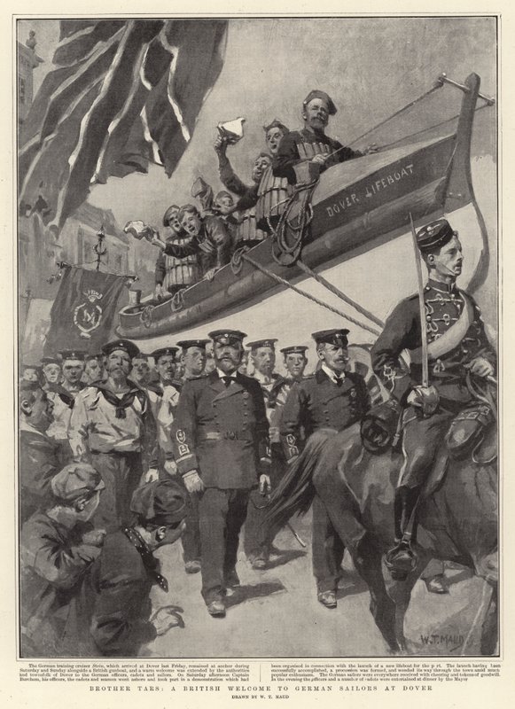 Veli Tars, brittiläinen tervetulotoivotus saksalaisille merimiehille Doverissa tekijältä William T. Maud