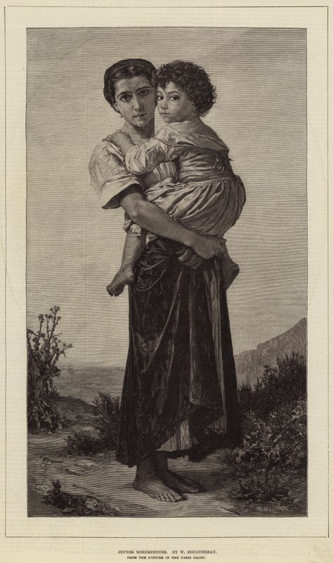 Nuoret Boheemit tekijältä William Adolphe Bouguereau