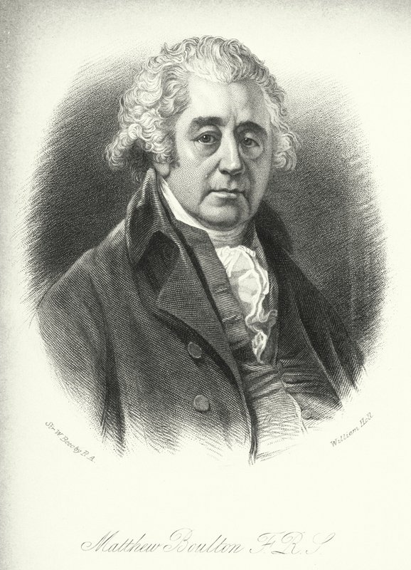 Matthew Boulton, FRS (kaiverrus) tekijältä William (after) Beechey