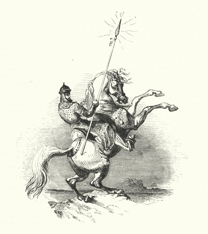 Horseman Of Brass (kaiverrus) tekijältä William (after) Harvey