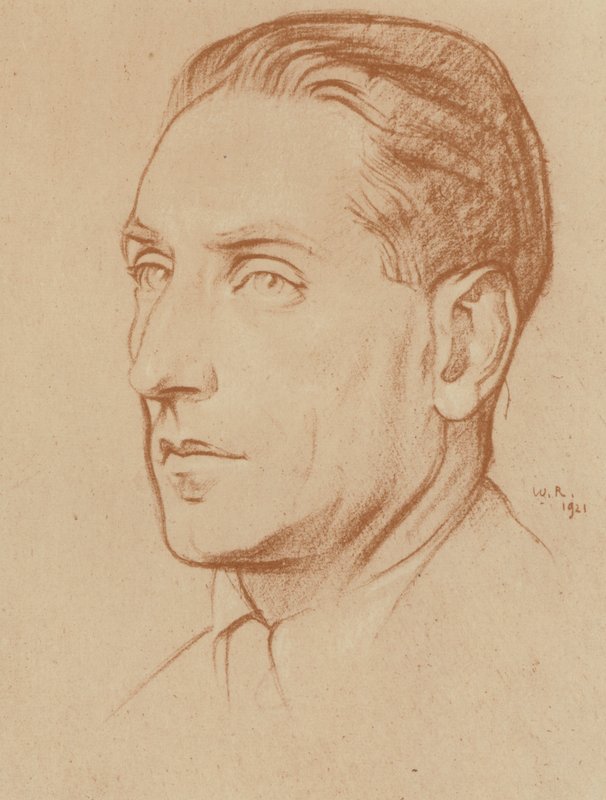 Compton Mackenzie (litho) tekijältä William (after) Rothenstein