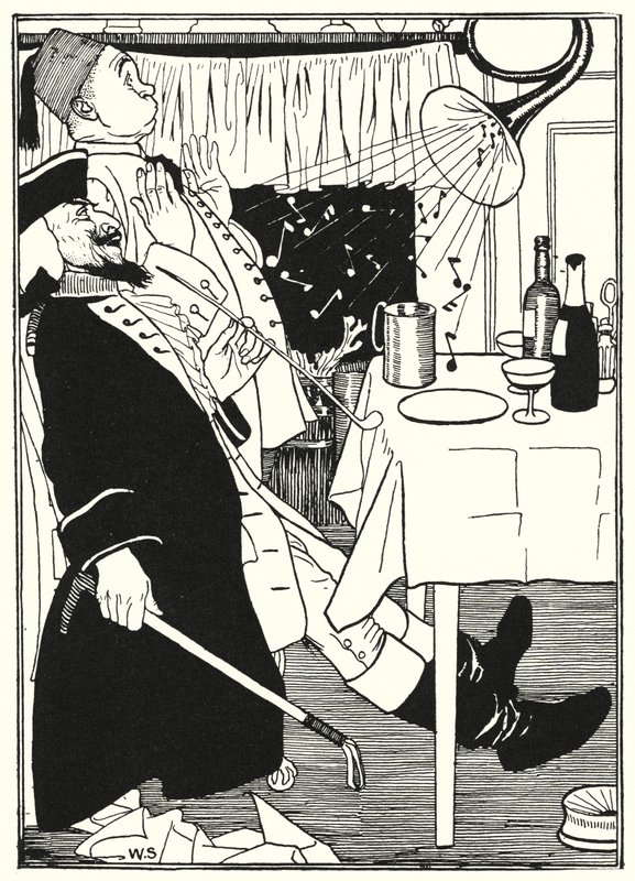 Kuvitus paroni Münchausenin seikkailuihin (kaiverrus) tekijältä William (after) Strang