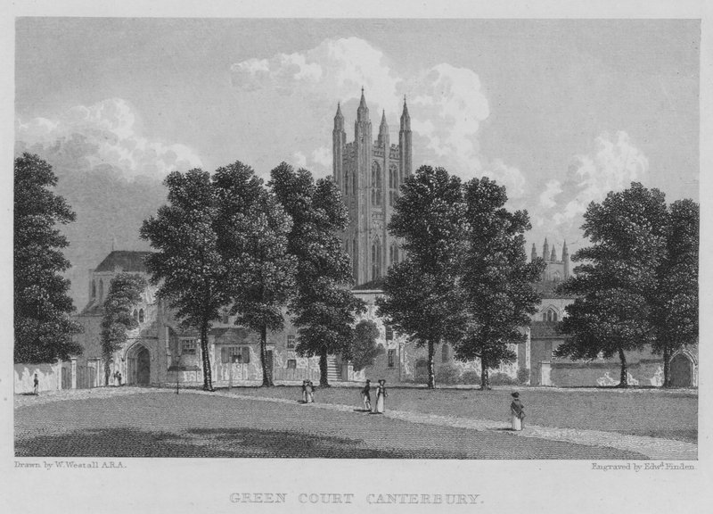 Green Court, Canterbury (kaiverrus) tekijältä William (after) Westall