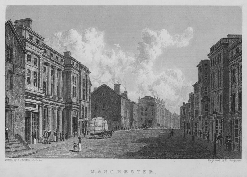 Manchester (kaiverrus) tekijältä William (after) Westall