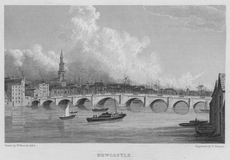 Newcastle (kaiverrus) tekijältä William (after) Westall