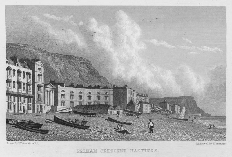 Pelham Crescent, Hastings (kaiverrus) tekijältä William (after) Westall