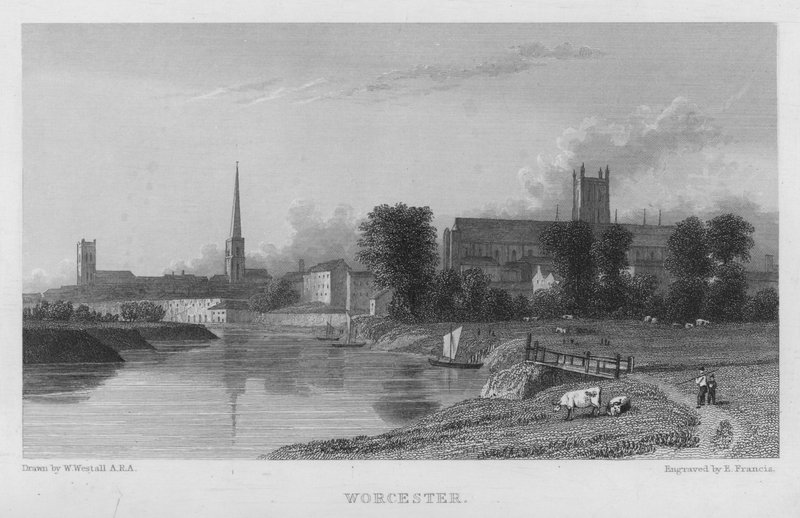 Worcester (kaiverrus) tekijältä William (after) Westall