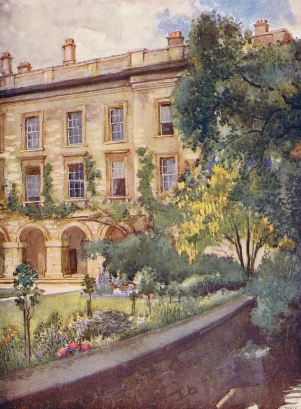 Magdalen College Uudet rakennukset Magdalenin metsikön vieressä (värilitro) tekijältä William Ainsworth Wildman