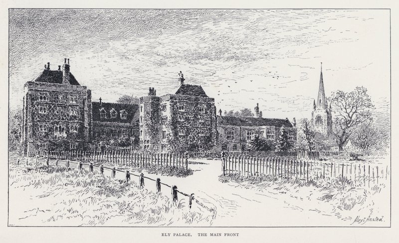 Ely Palace, Päärintama (kaiverrus) tekijältä William Alexander Ansted