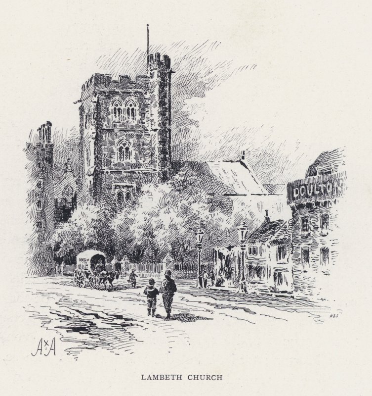 Lambeth Church (kaiverrus) tekijältä William Alexander Ansted