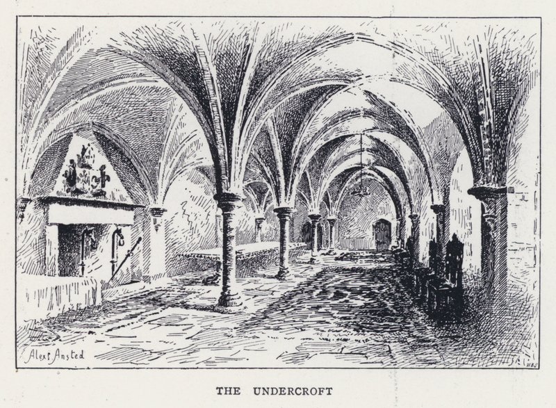 Undercroft (kaiverrus) tekijältä William Alexander Ansted