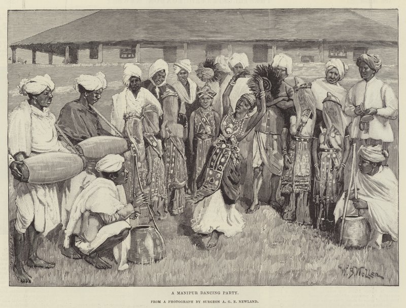 Manipur-tanssibileet tekijältä William Barnes Wollen