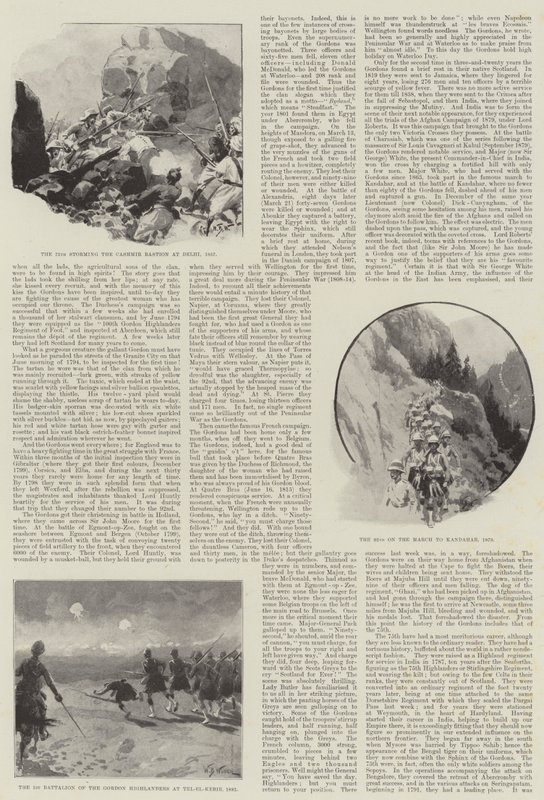 Gordon Highlanderit ja heidän menneisyyden taitavat tekonsa tekijältä William Barnes Wollen