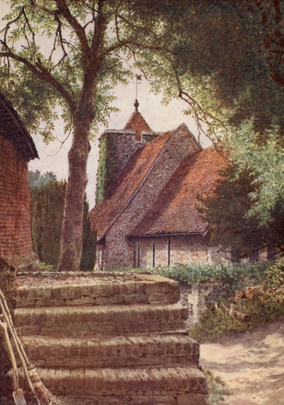 Pyhän Martinin kirkko, Canterbury (värilitro) tekijältä William Biscombe Gardner