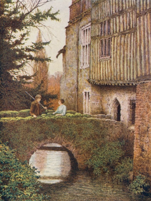 Ightham Moten itäpuoli (värilitro) tekijältä William Biscombe Gardner