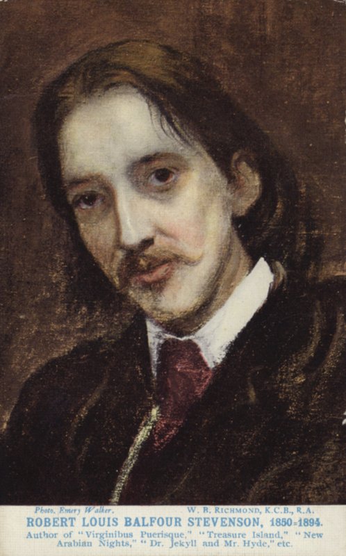 Robert Louis Stevenson (1850-1894), skotlantilainen kirjailija, runoilija ja matkakirjailija tekijältä William Blake Richmond