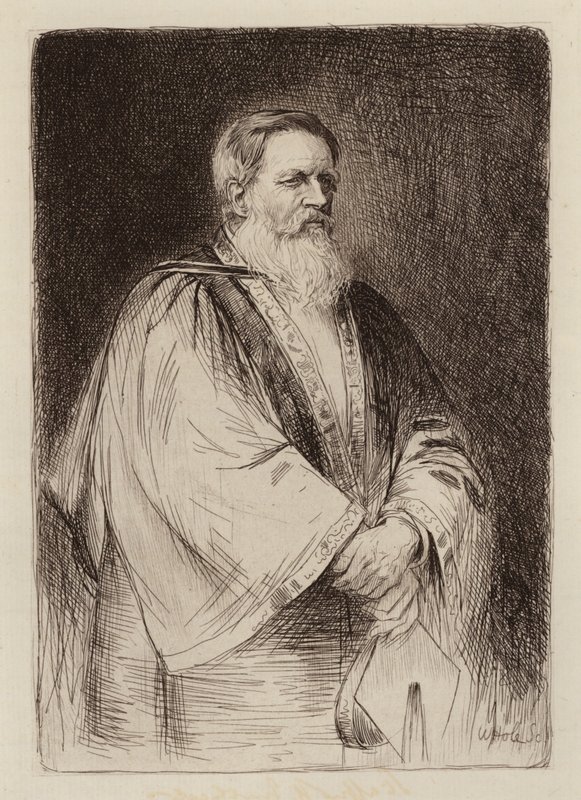 Sir Stafford Henry Northcote, Lord Rector (kaiverrus) (kaiverrus) tekijältä William Brassey (after) Hole