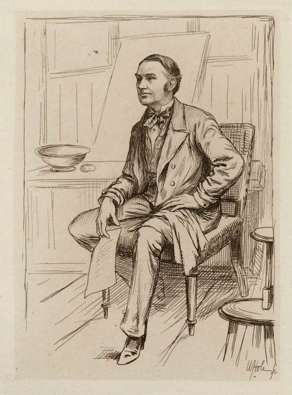 Thomas Annandale, kliinisen kirurgian professori (kaiverrus) tekijältä William Brassey (after) Hole