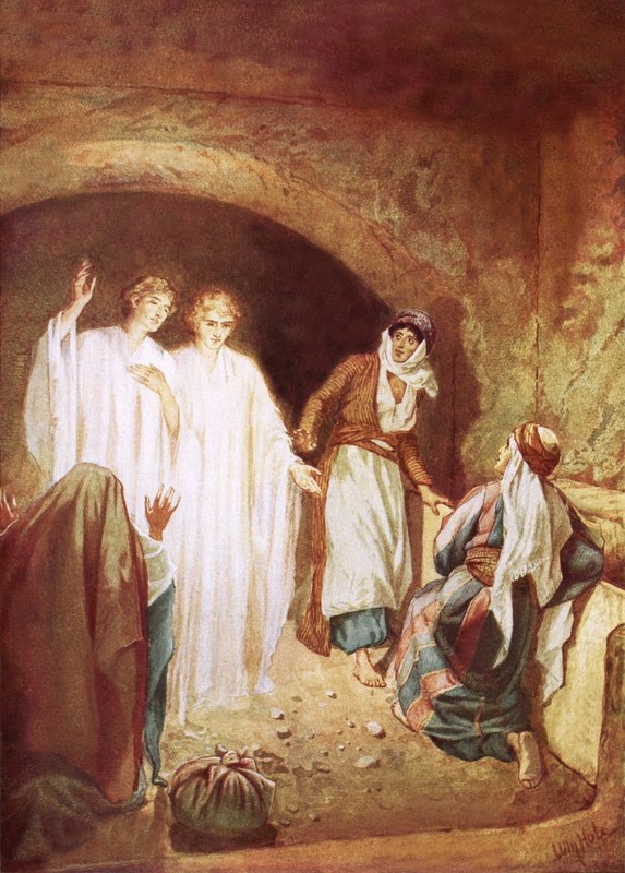 Enkelit julistavat, että Jeesus on noussut kuolleista tekijältä William Brassey Hole