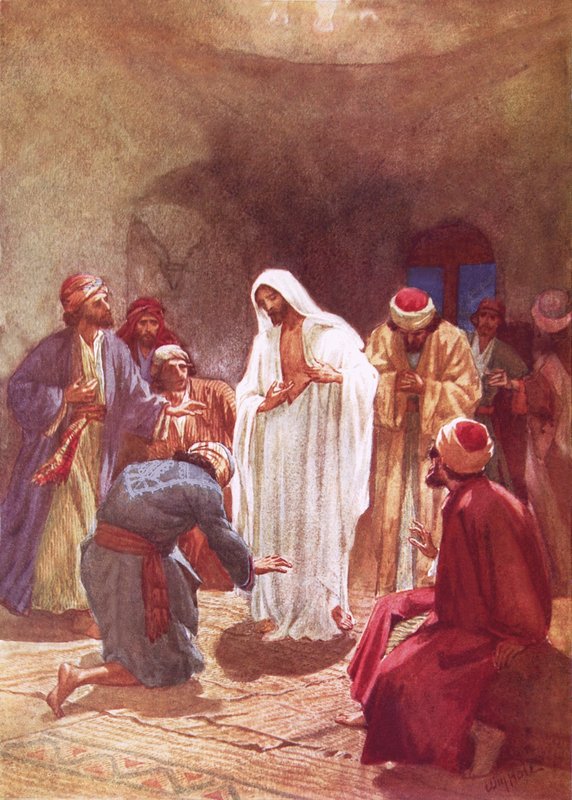 Jeesus lapsia Tuomaan hänen epäuskonsa vuoksi tekijältä William Brassey Hole