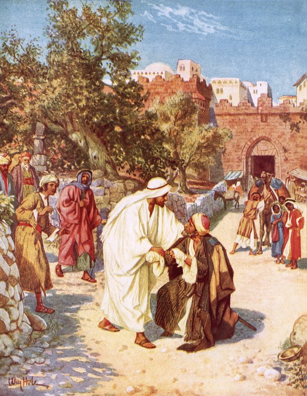 Jeesus parantaa spitaalisen tekijältä William Brassey Hole
