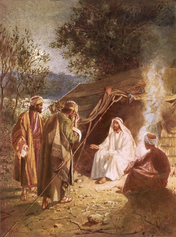 Jeesuksen majapaikka Jordanin rannalla tekijältä William Brassey Hole